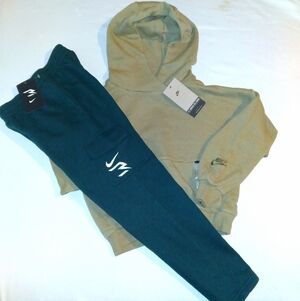 Nike Boys Youth 2pc Cargo Jogger Set With Hoodie - Small